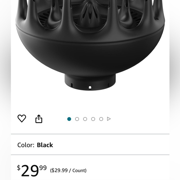 Xtava Black Orchid Hair Diffuser for Curly Hair Blow Dryer Attachment EUC - Picture 8 of 12